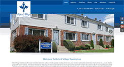 Desktop Screenshot of oxfordvillagetownhomes.com