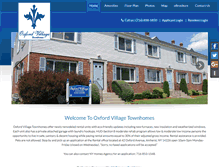 Tablet Screenshot of oxfordvillagetownhomes.com